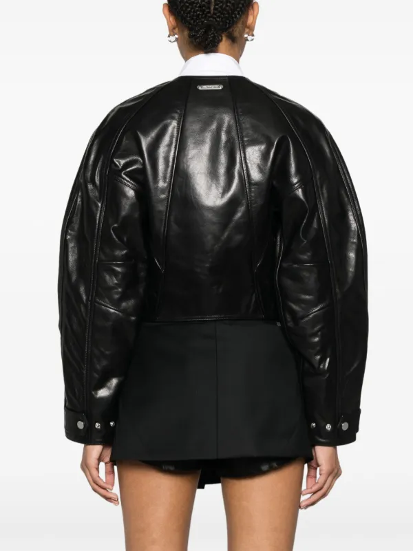 Helmut Lang Articulated Leather Jacket | Black | FARFETCH