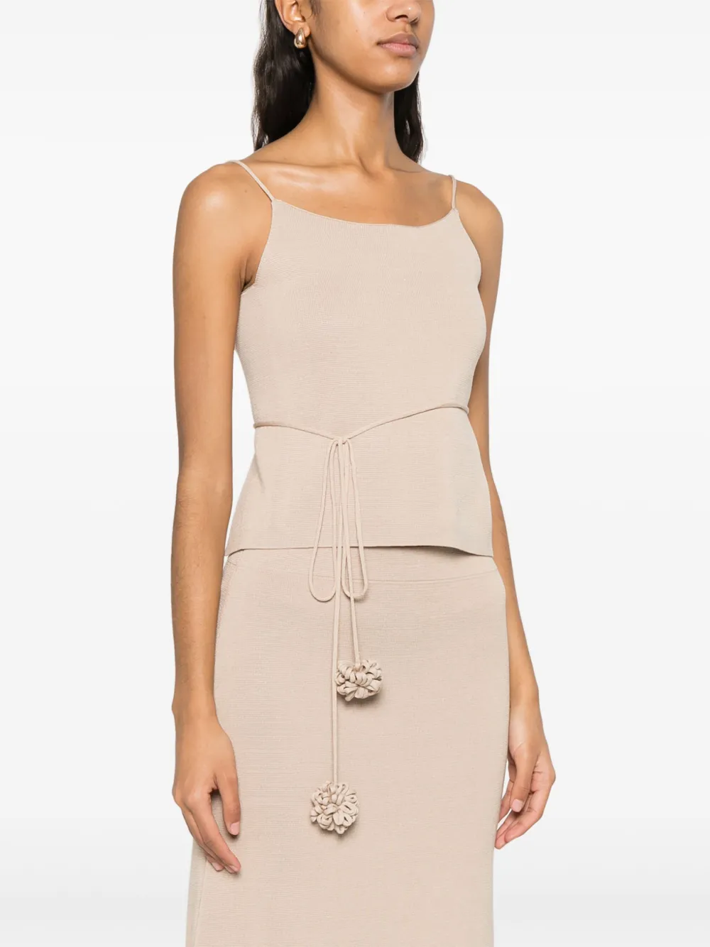 By Malene Birger Gillian Open-back Knit Tank Top In 中性色