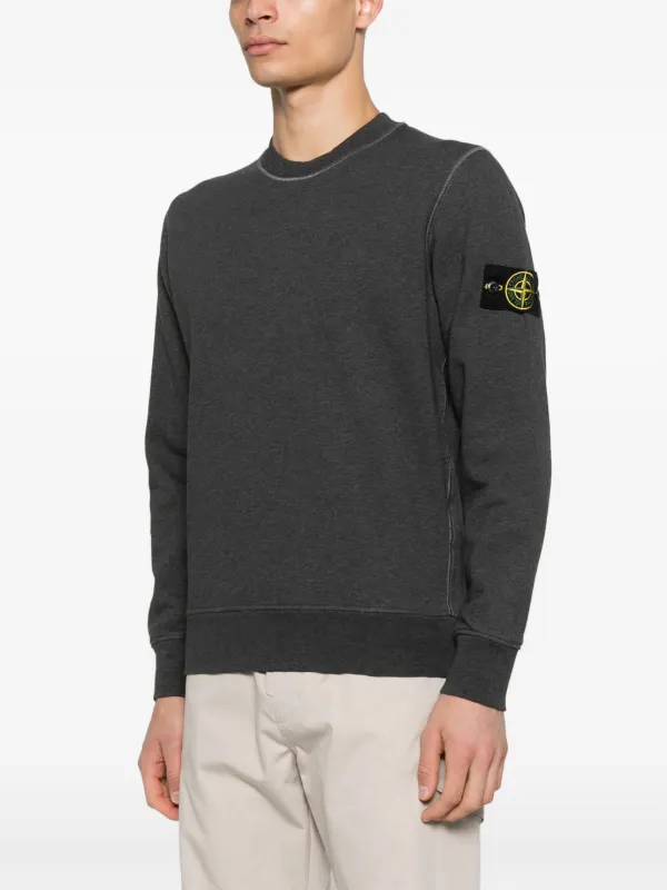 STONE ｜SWEATSHIRTS (66360 OLD Treatment Malfile F Stone Island 66360 Malfile Fleece Garment Dayed Sweatshirt