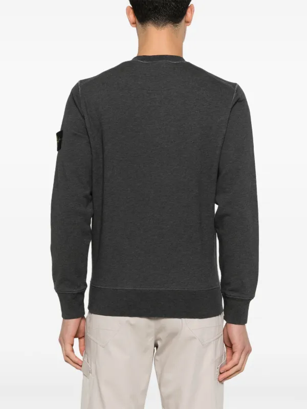 【送料&関税込】Stone  MalfilAC Sweatshirt Stone Island malfilé-fleece 'old' Effect Sweatshirt | Grey