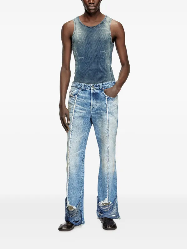 Diesel リブニット トップ | ブルー | FARFETCH JP
