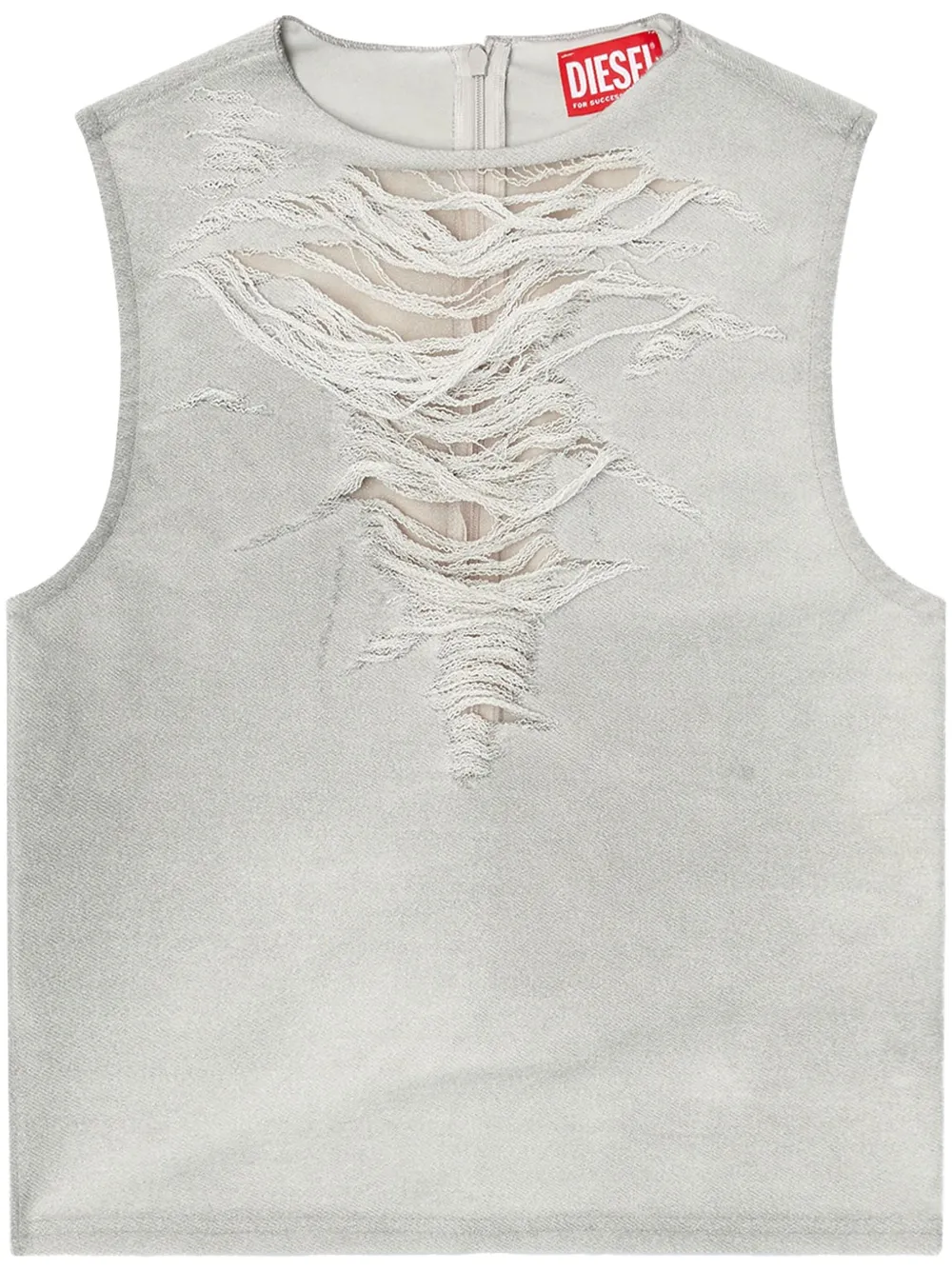 Diesel camiseta con efecto envejecido | gris | Image 1