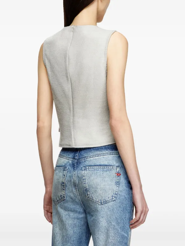 Diesel ダメージ タンクトップ | グレー | FARFETCH JP