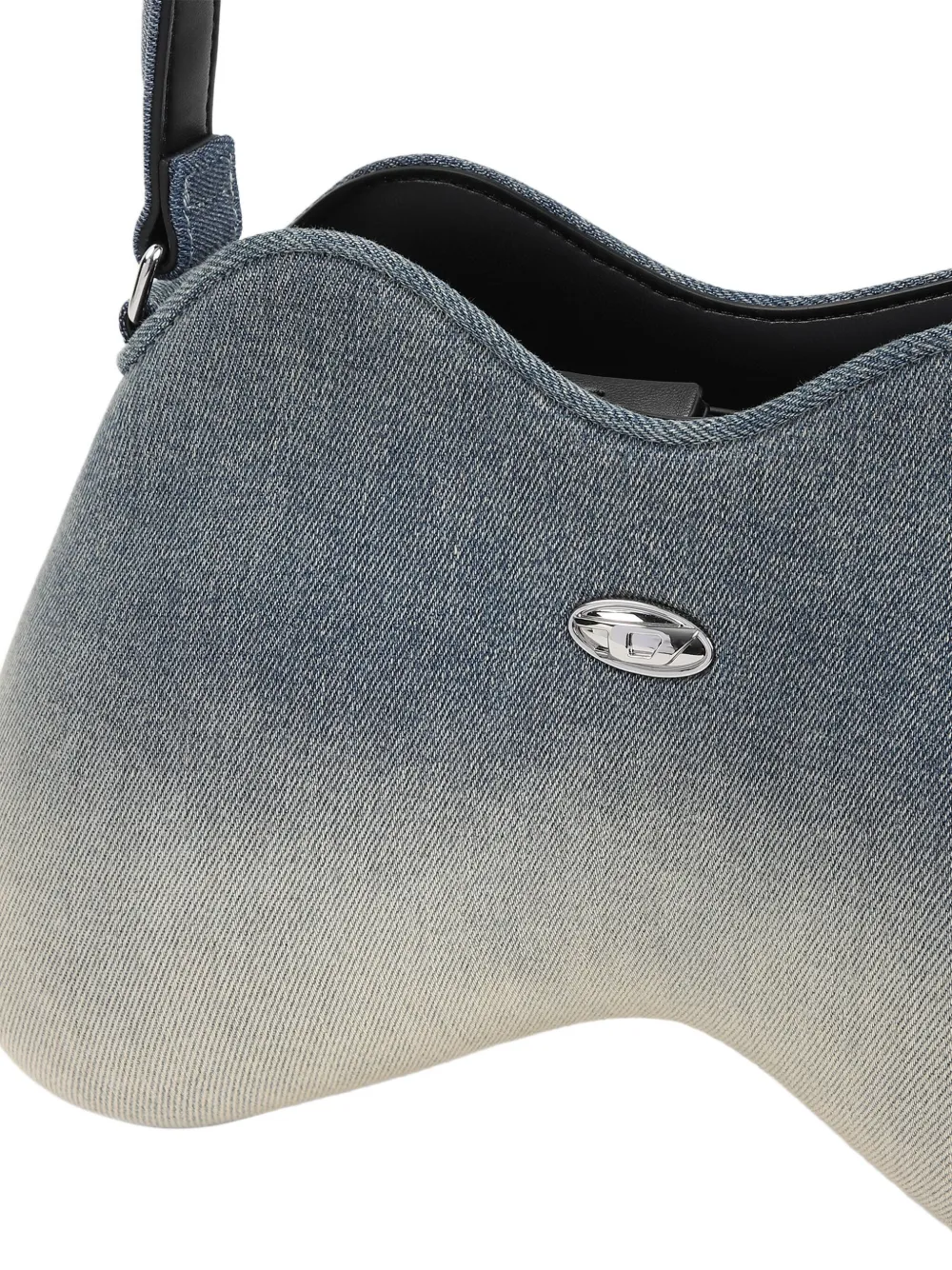 Shop Diesel Double D Shoulder Bag In Blue