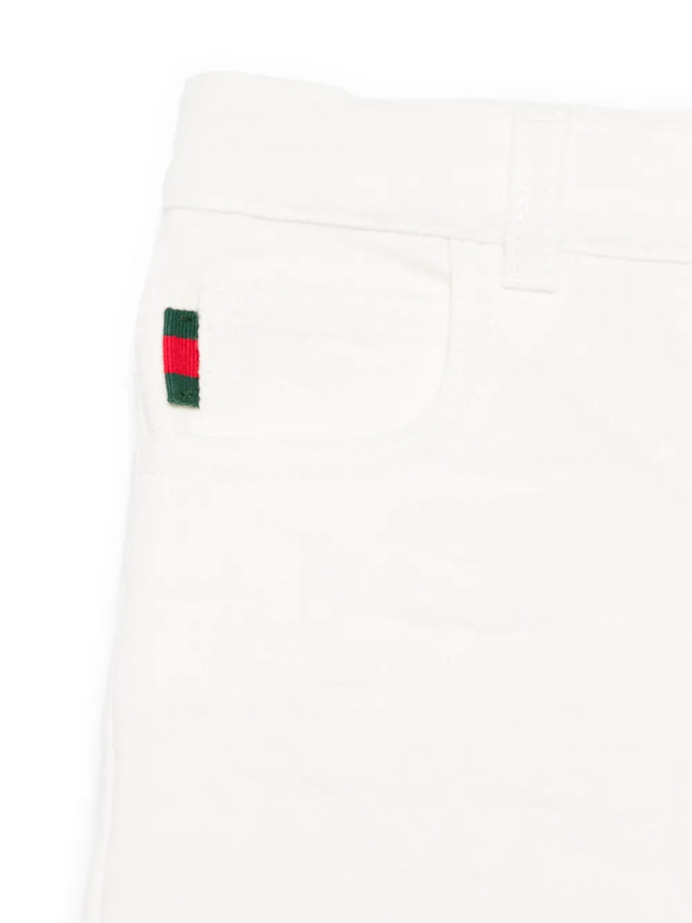 Gucci Kids Broek met GG-logo-reliëf Wit
