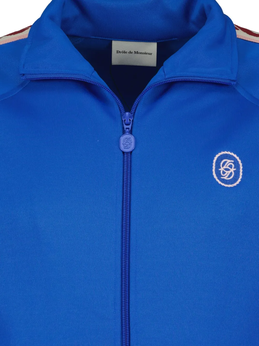 Drôle De Monsieur Sweater met geborduurd logo Blauw