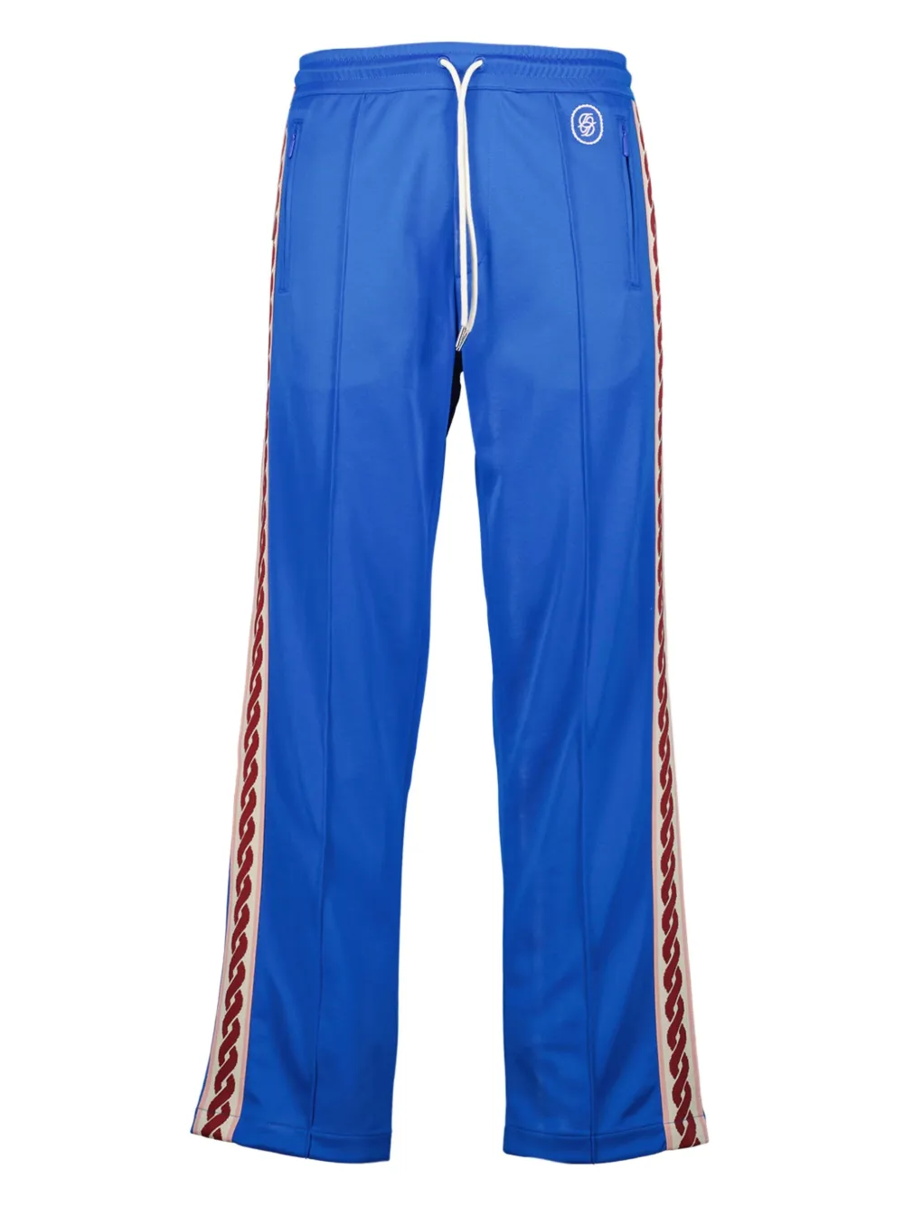 Drôle De Monsieur Trainingsbroek met geborduurd logo Blauw