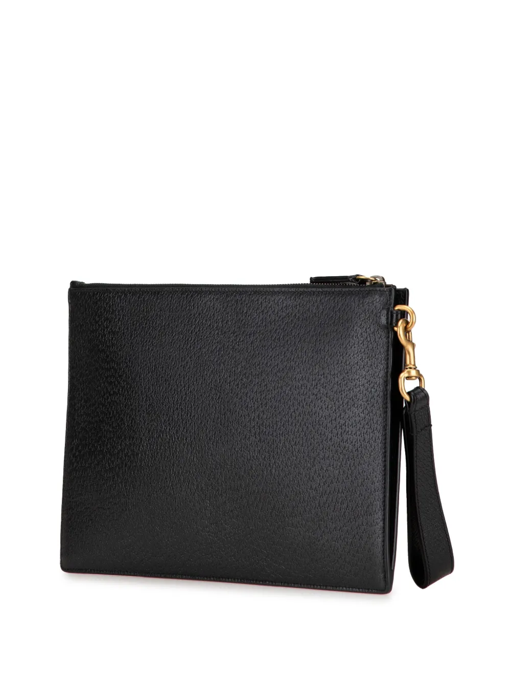 Gucci Pre-Owned 2000-2015 Animalier leren clutch - Zwart