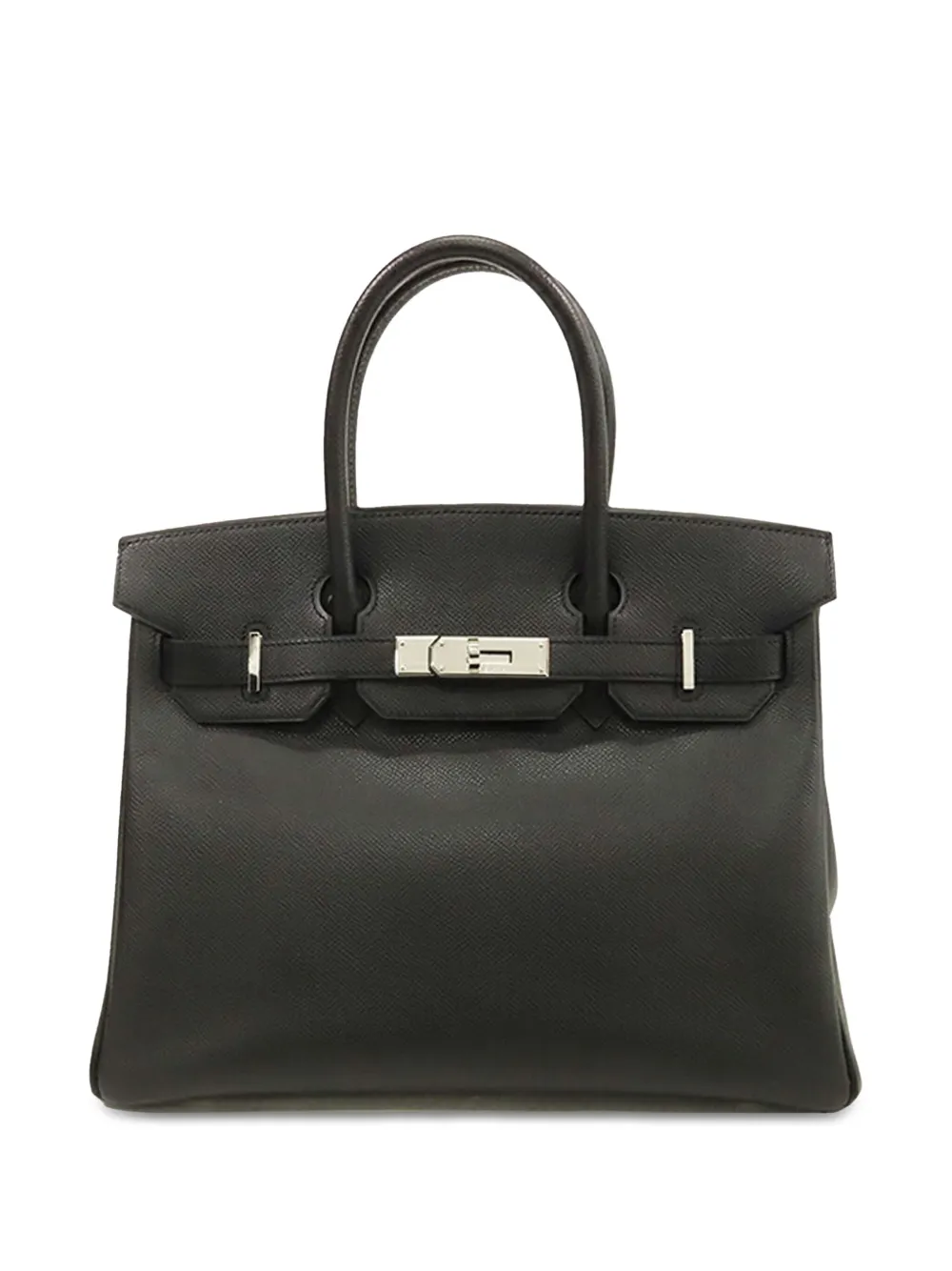 Hermès Pre-Owned 2007 エプソン バーキン ルトゥルネ 30 バッグ - ブラック Hermès Pre-Owned 2007 エプソン バーキン ルトゥルネ 30 バッグ - ブラック