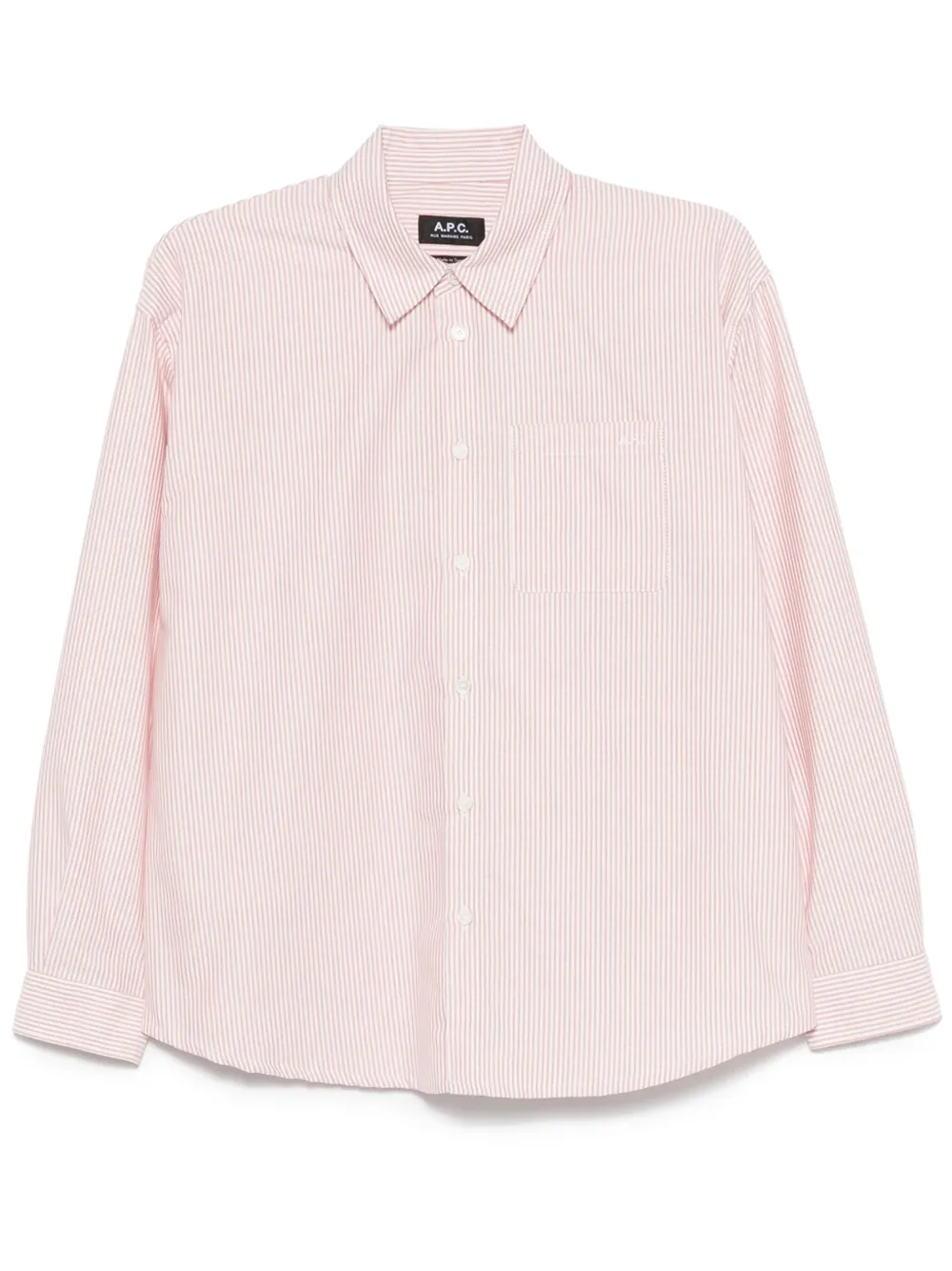 A.P.C. camisa con rayas estampadas | rojo | Image 1