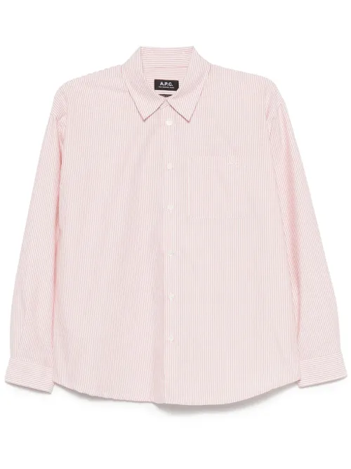 A.P.C. chemise à rayures - Rouge - A.P.C. - Modalova