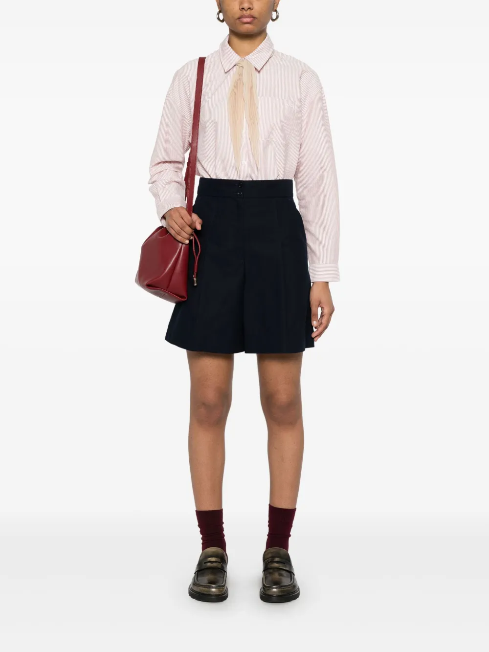 A.P.C. Gestreept blouse - Rood