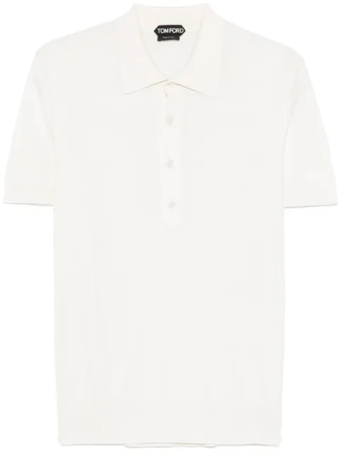 TOM FORD fine-knit polo shirt