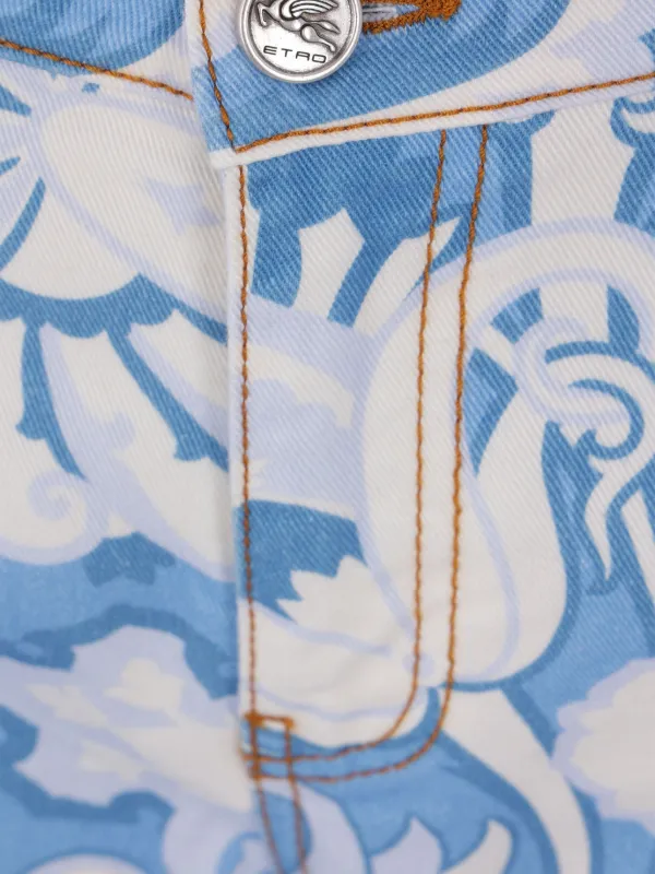 ETRO ストレートジーンズ | ホワイト | FARFETCH JP