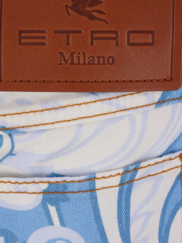 ETRO ストレートジーンズ | ホワイト | FARFETCH JP
