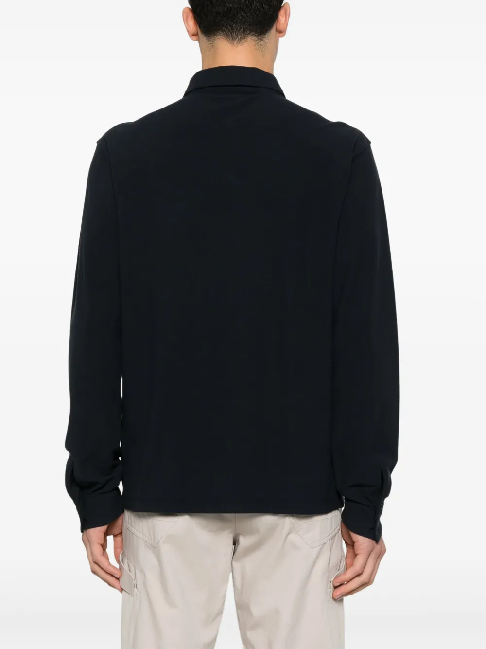 Stone Island Katoenen poloshirt met Ghost-patch Blauw