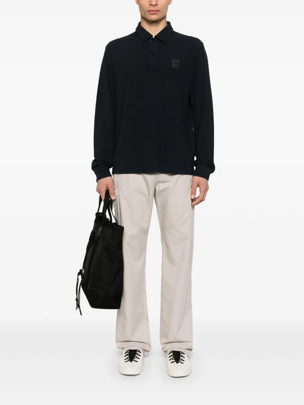 Stone Island playera tipo polo con parche Ghost | Image 2