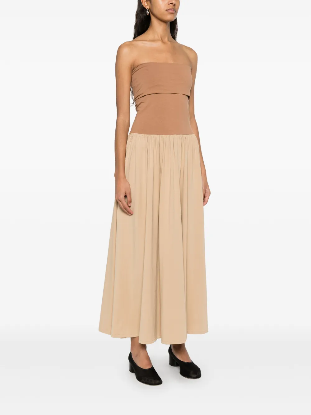 By Malene Birger Marciella maxi-jurk Beige