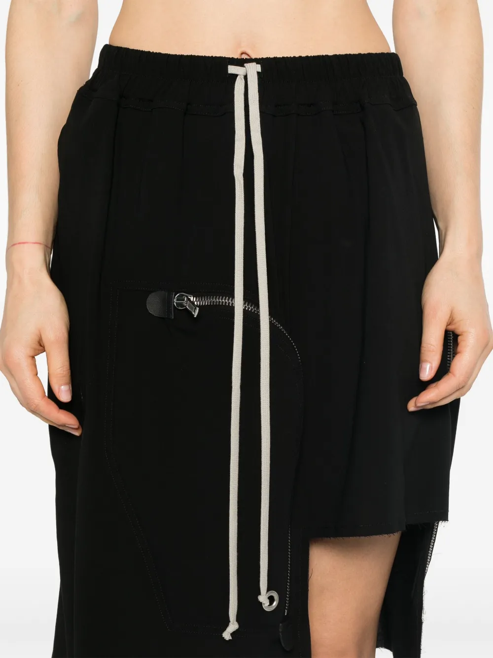 Rick Owens Wollen mini-rok Zwart