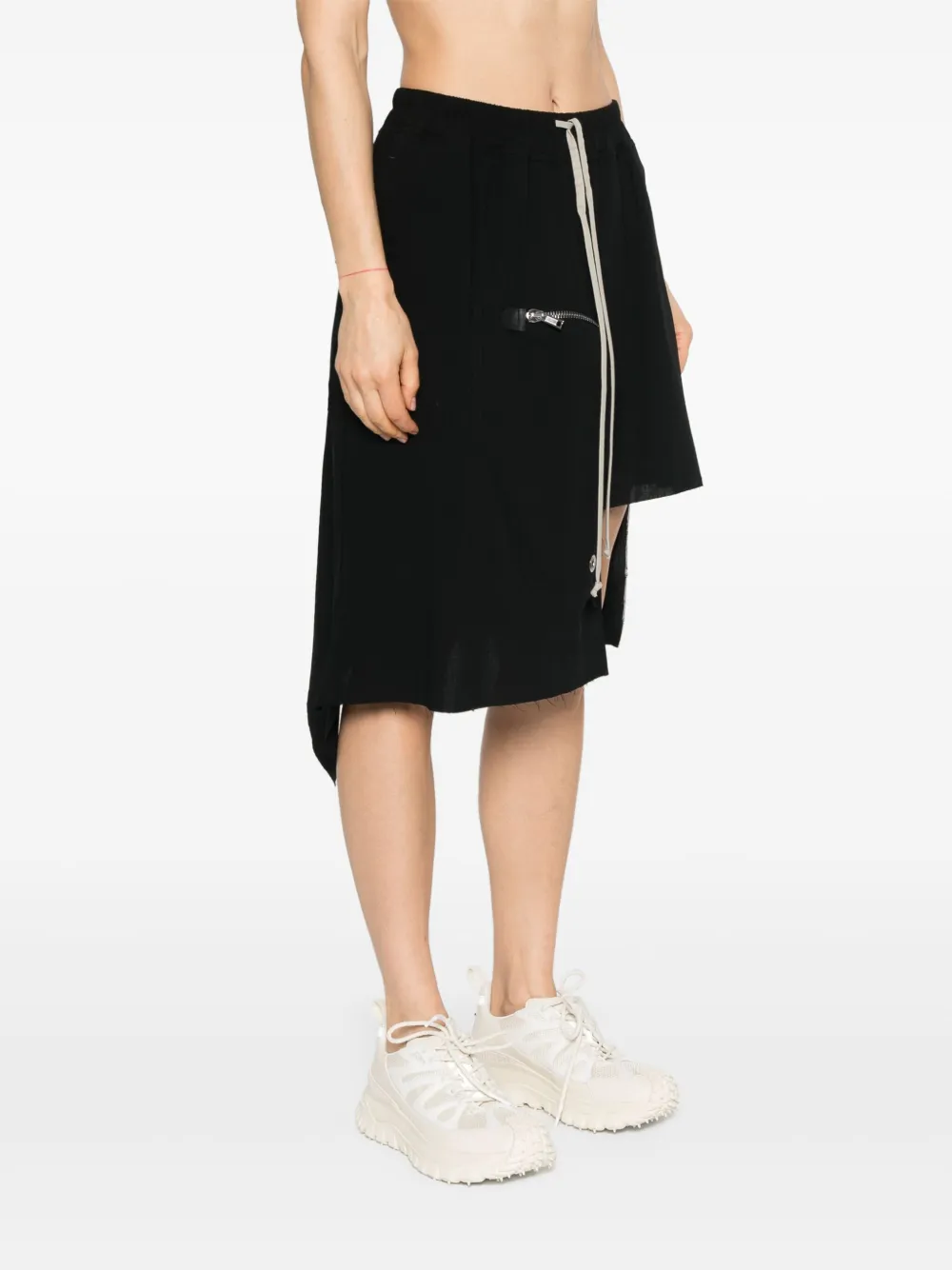 Rick Owens Wollen mini-rok Zwart