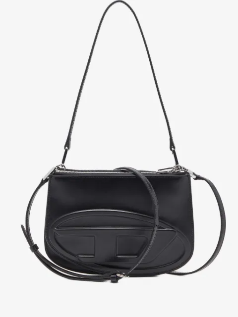 Diesel 1DR Twin-double-pouch shoulder bag in printed leather