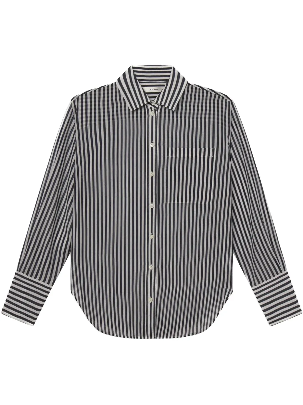 FRAME camisa con rayas estampadas | azul | Image 1