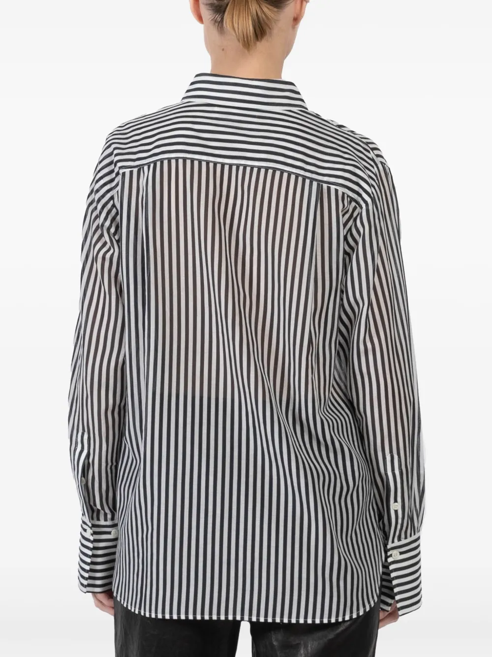 FRAME Gestreept blouse Blauw