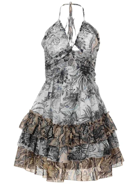 Just Cavalli vestido corto con estampado floral