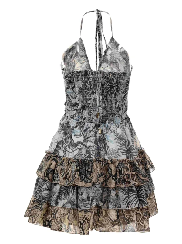 chinese dress ladies Metallic Sequin Lace Mini Dress main image 0