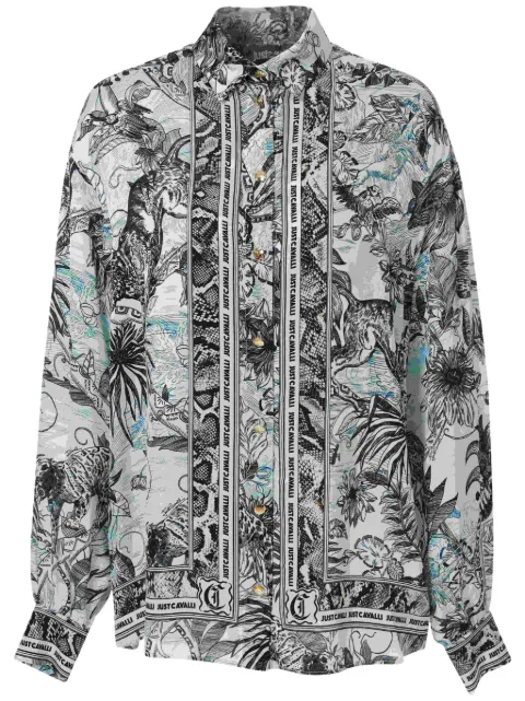 Just Cavalli camisa con estampado floral