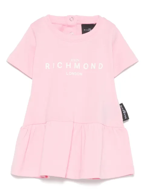 John Richmond Junior Kleid mit Logo-Print