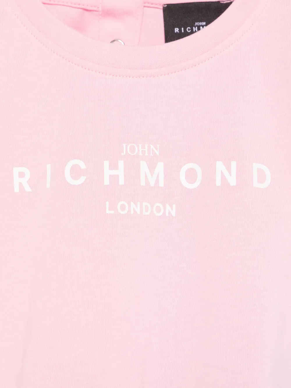 John Richmond Junior Jurk met logoprint Roze