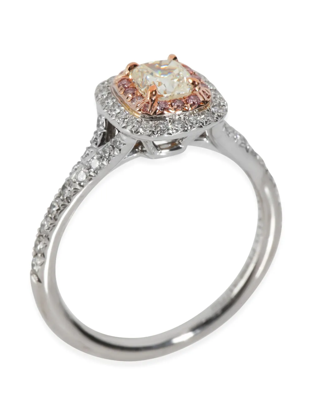 Tiffany & Co. Pre-Owned pre-owned 18K rose gold and platinum Soleste diamond ring | Image 2