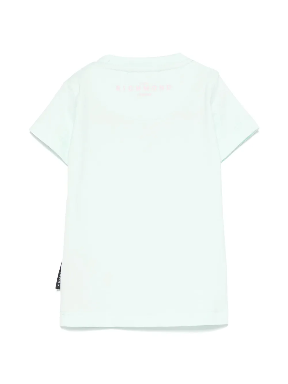 John Richmond Junior T-shirt met logoprint Groen