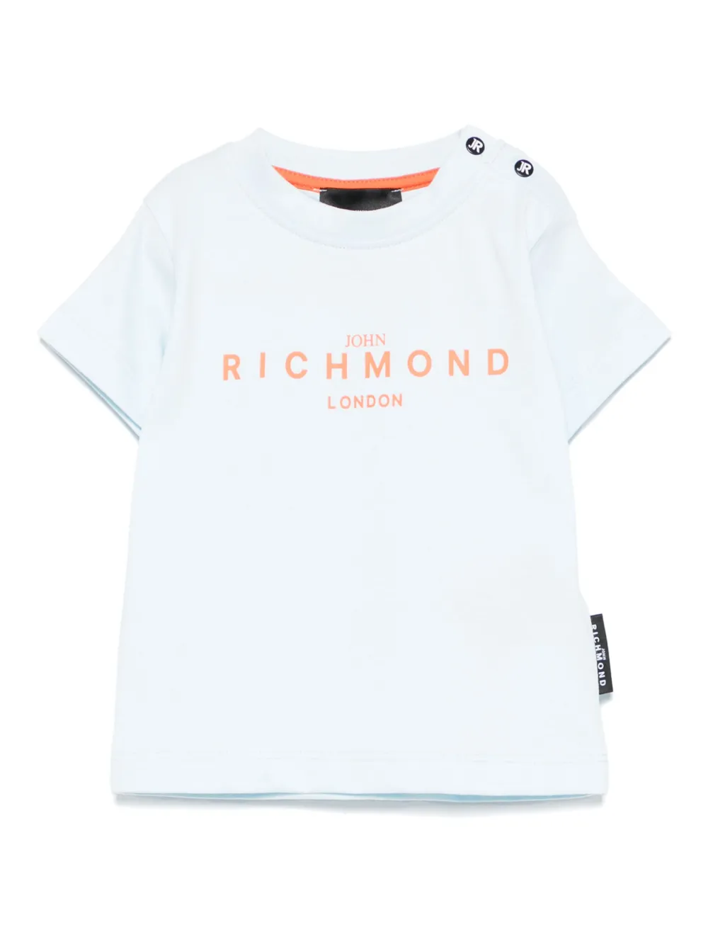 John Richmond Junior T-shirt met logoprint Blauw