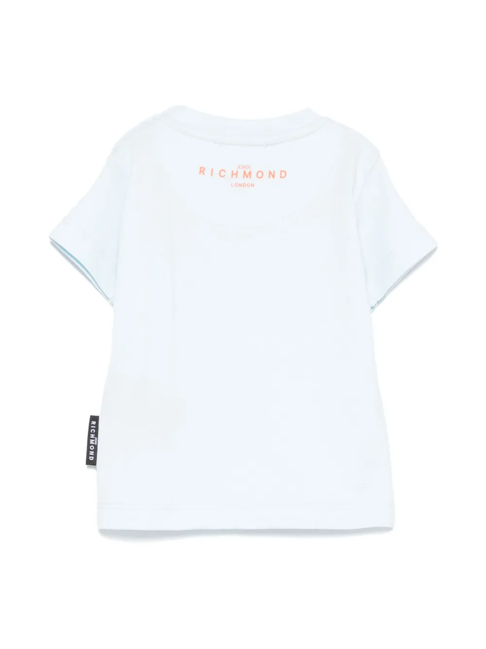 John Richmond Junior T-shirt met logoprint - Blauw