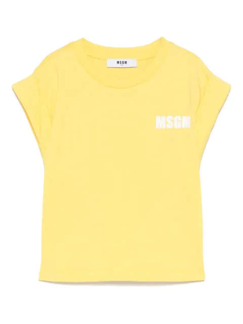 MSGM Kids playera con logo estampado
