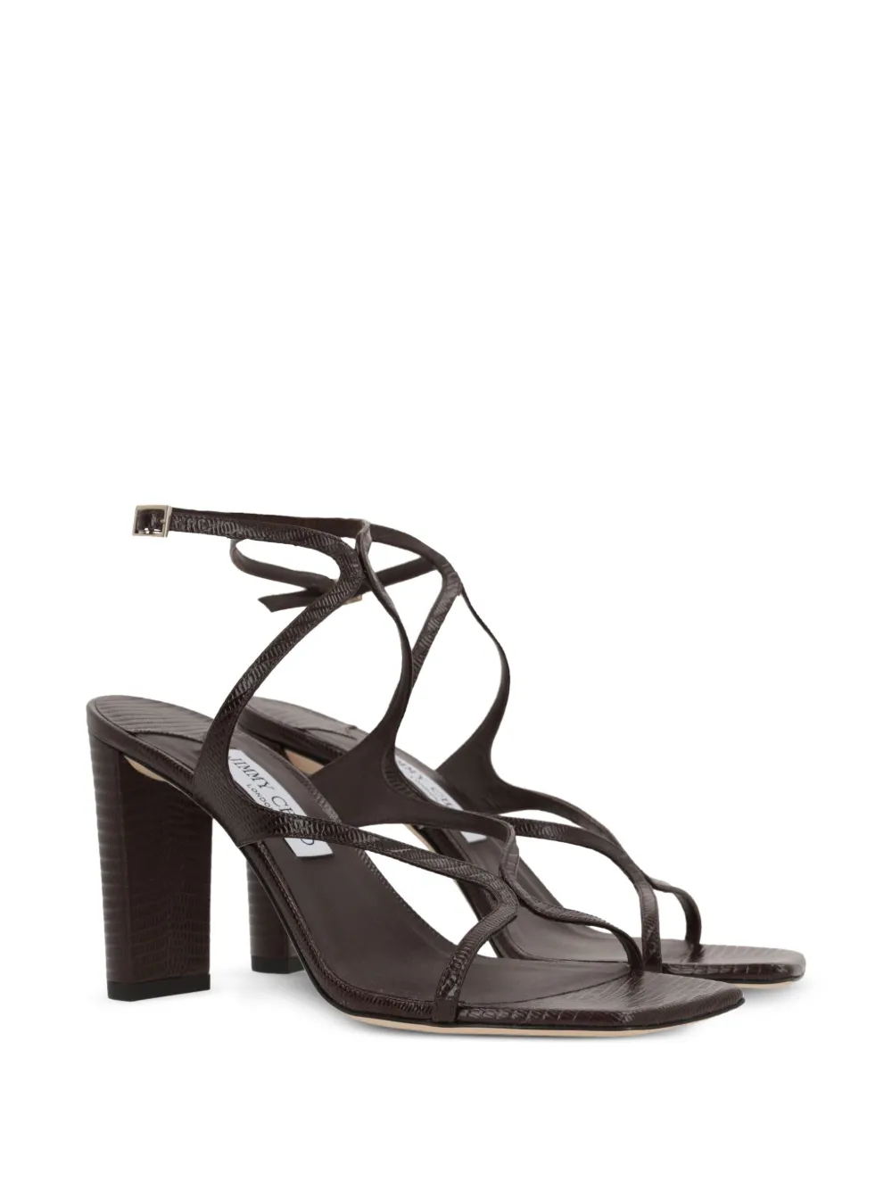 Jimmy Choo 85 mm Azie sandalen Bruin