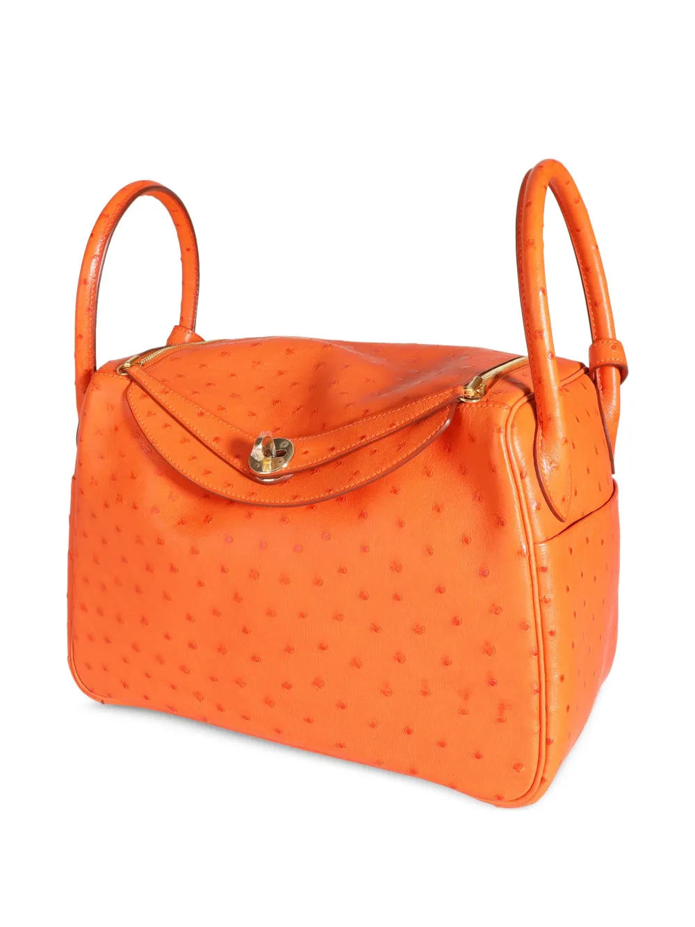 HERMES Pre-owned 2017 Lindy 30 Bag In Orange