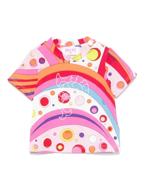 PUCCI Junior playera con estampado Iride