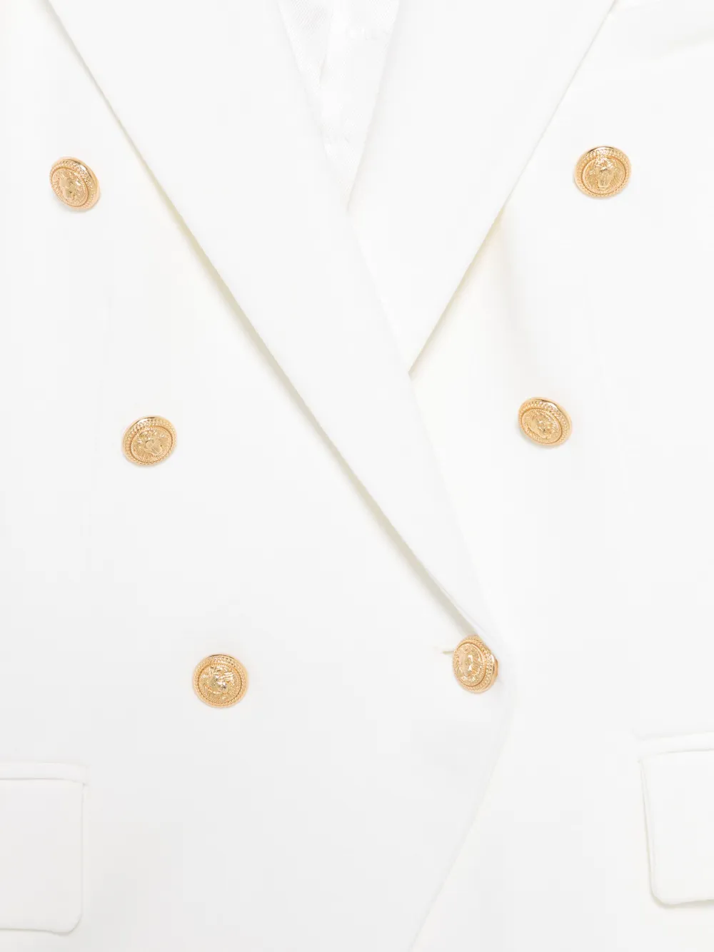 Balmain Kids Blazer met dubbele rij knopen Wit