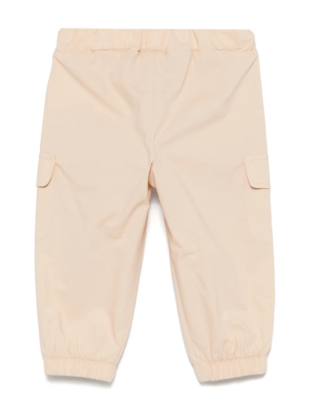 Fendi Kids Broek met geborduurd logo Beige