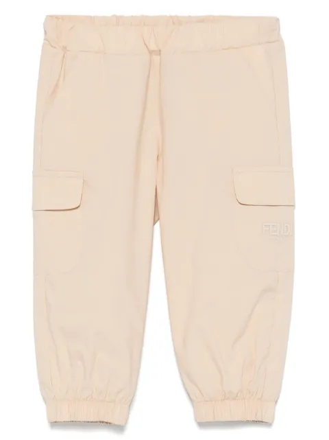 Fendi Kids logo-embroidered trousers