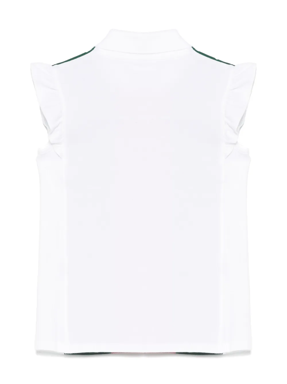 Gucci Kids Poloshirt met Web-detail - Groen