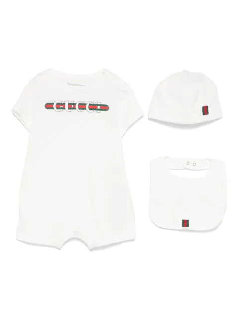 Gucci Kids romper con logo estampado