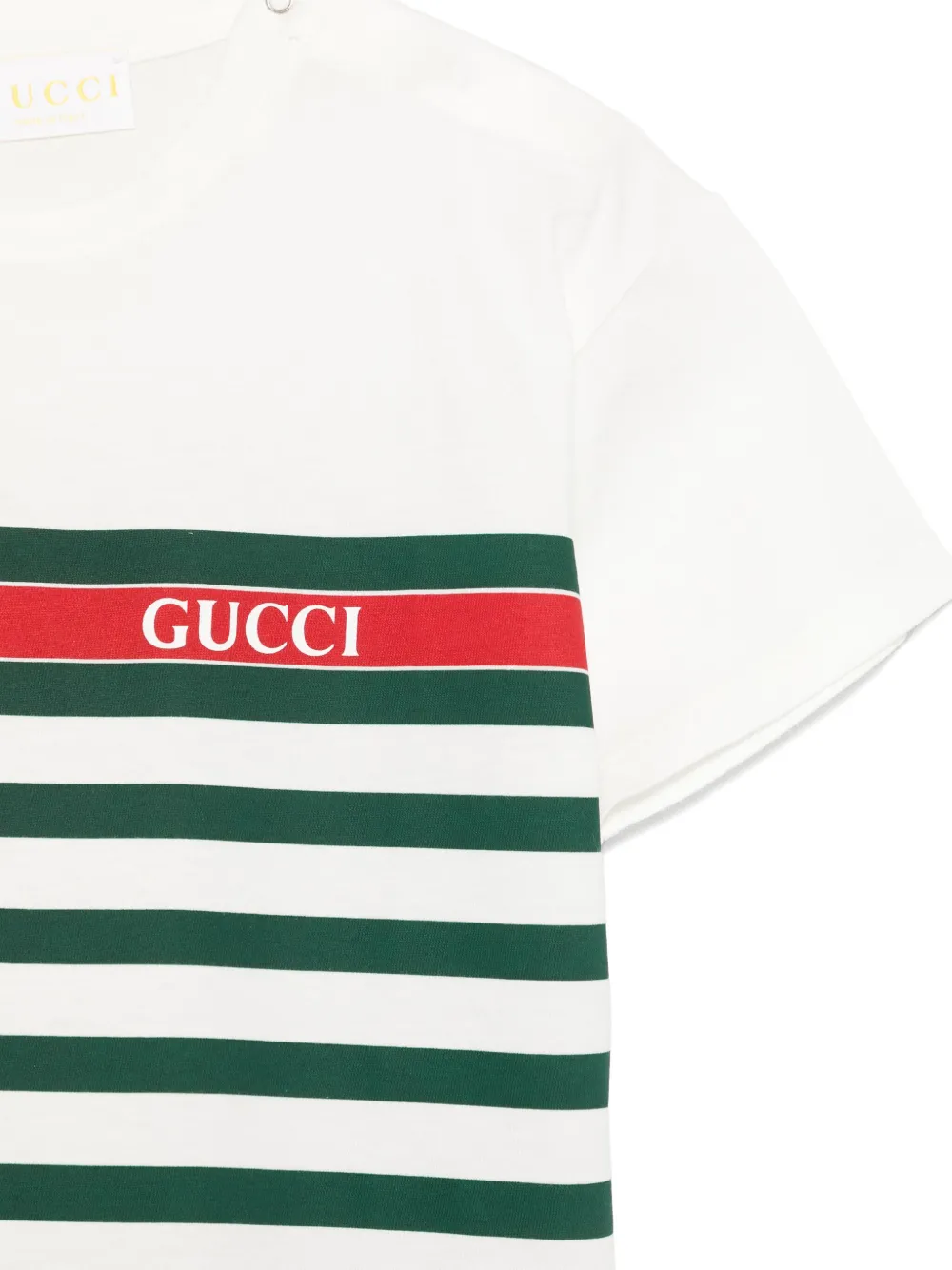 Gucci Kids T-shirt met Web-detail Wit
