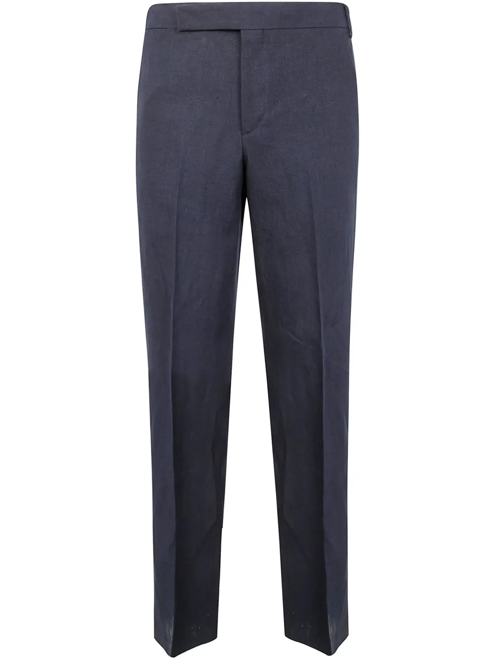 Lardini Linnen straight broek Blauw