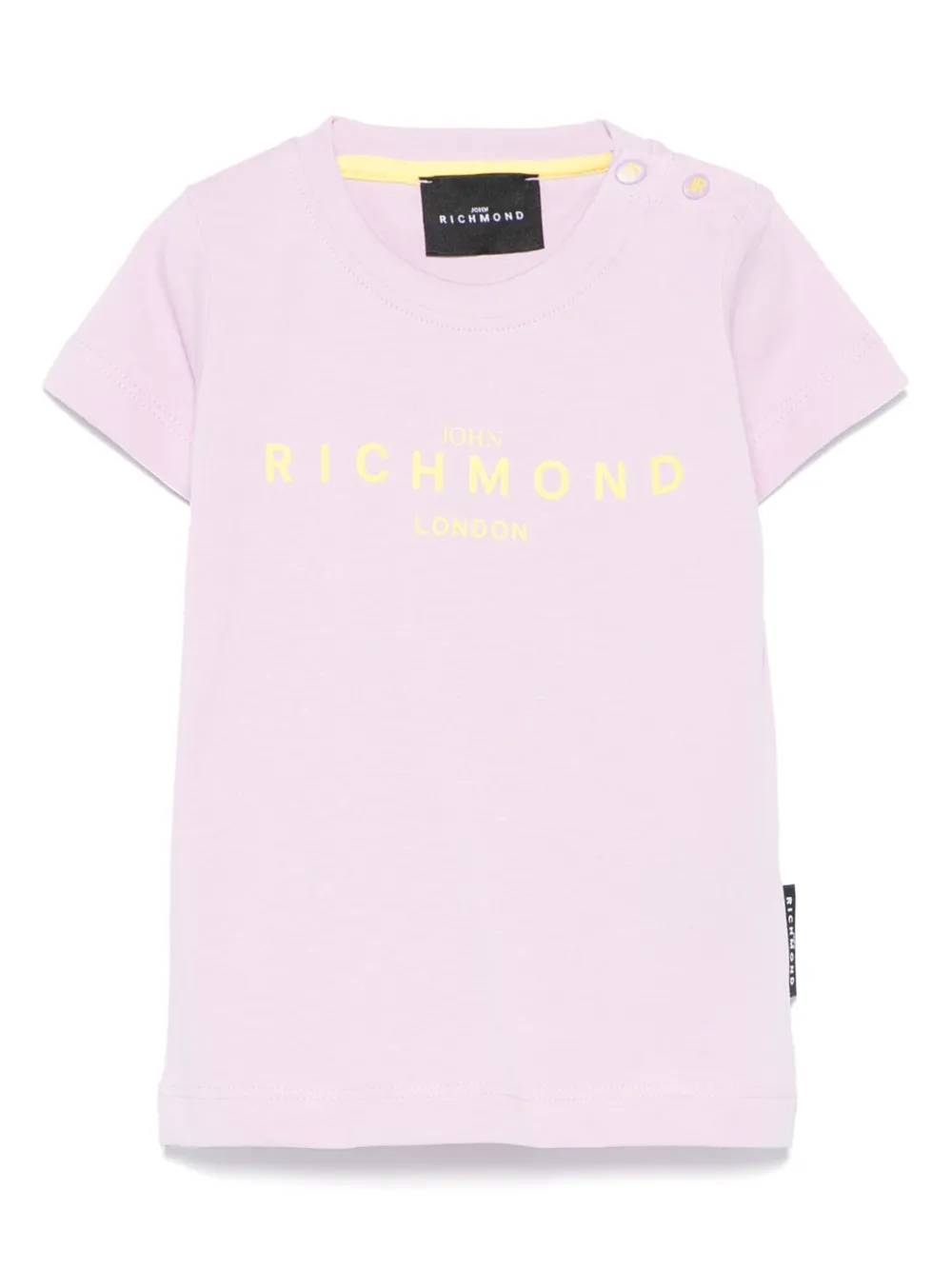 John Richmond Junior T-shirt met logoprint Paars