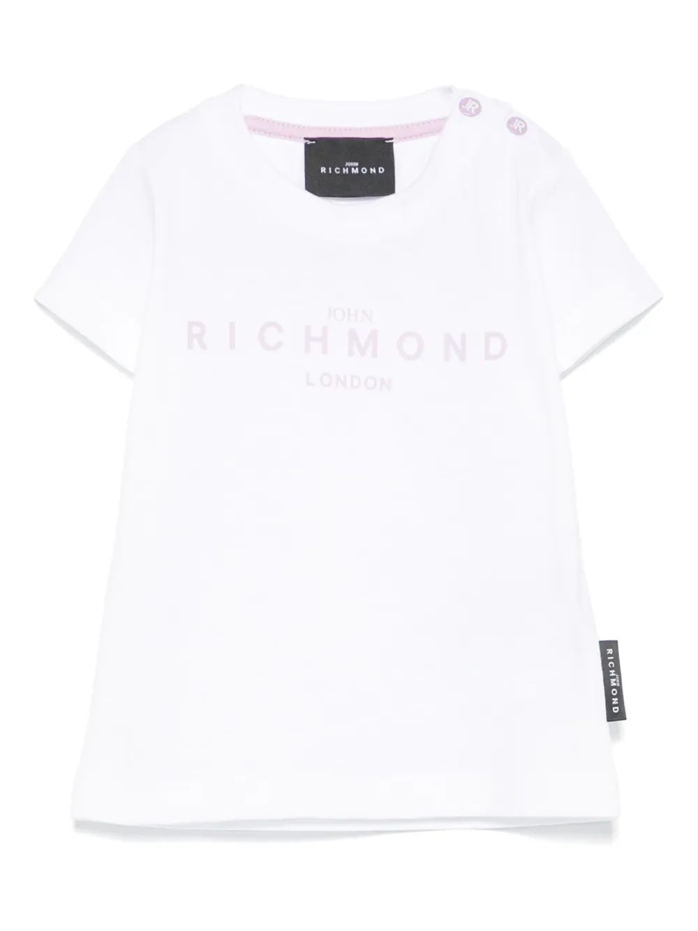 John Richmond Junior T-shirt met logoprint Wit