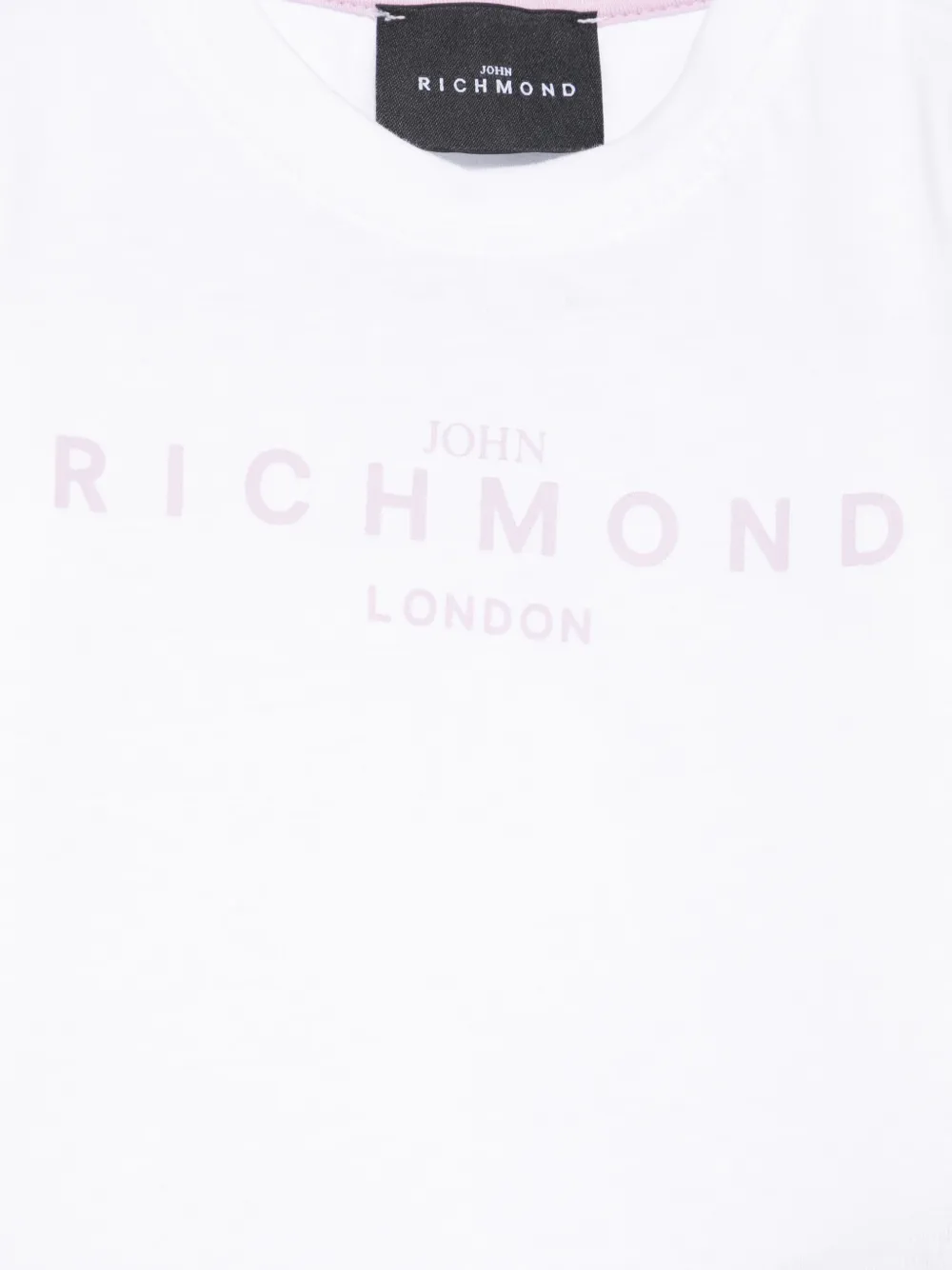John Richmond Junior T-shirt met logoprint Wit